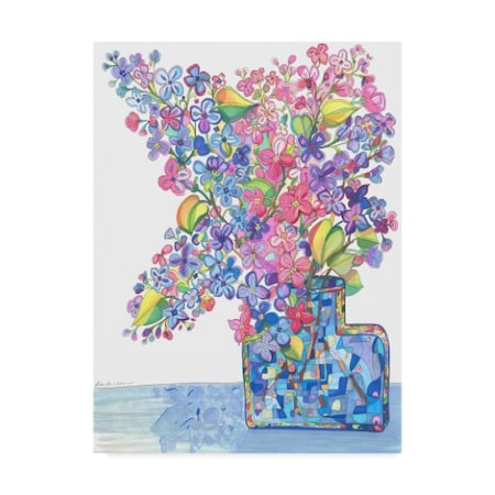 Lisa Katharina 'Oversized Lilacs' Canvas Art,14x19